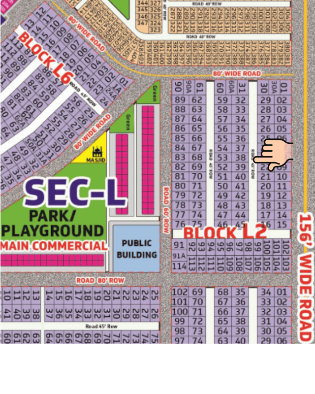 DHA Gujranwala – 1 Kanal Residential Plot for Sale - Sector L-2, Plot No. 38