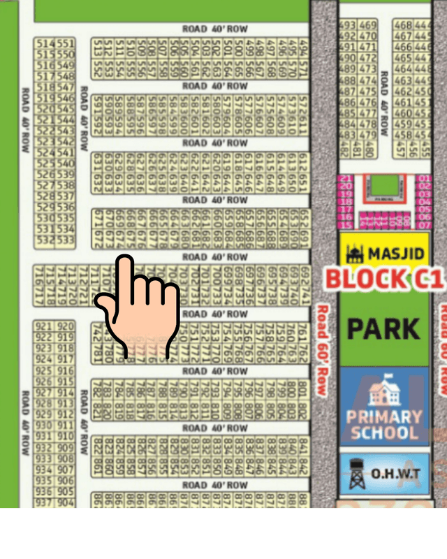 DHA Gujranwala – 5 Marla Residential Plot for Sale - Sector C-1, Plot No. 674