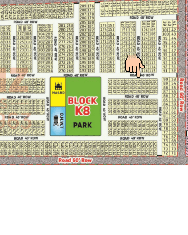 DHA Gujranwala – 5 Marla Residential Plot for Sale - Sector K-8, Plot No. 627