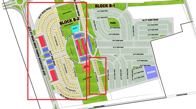 1 Kanal Plot for Sale in Sector B DHA Gujranwala