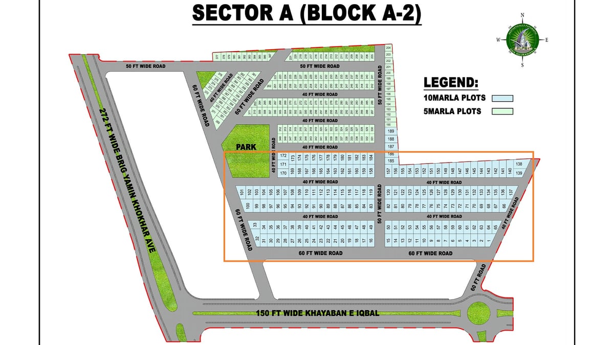 10 Marla Plot for Sale in Sector A DHA Gujranwala