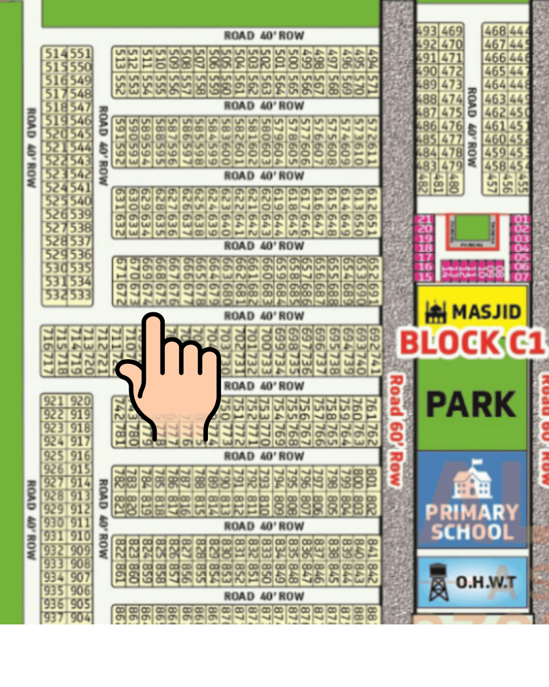DHA Gujranwala – 5 Marla Residential Plot for Sale - Sector C-1, Plot No. 674