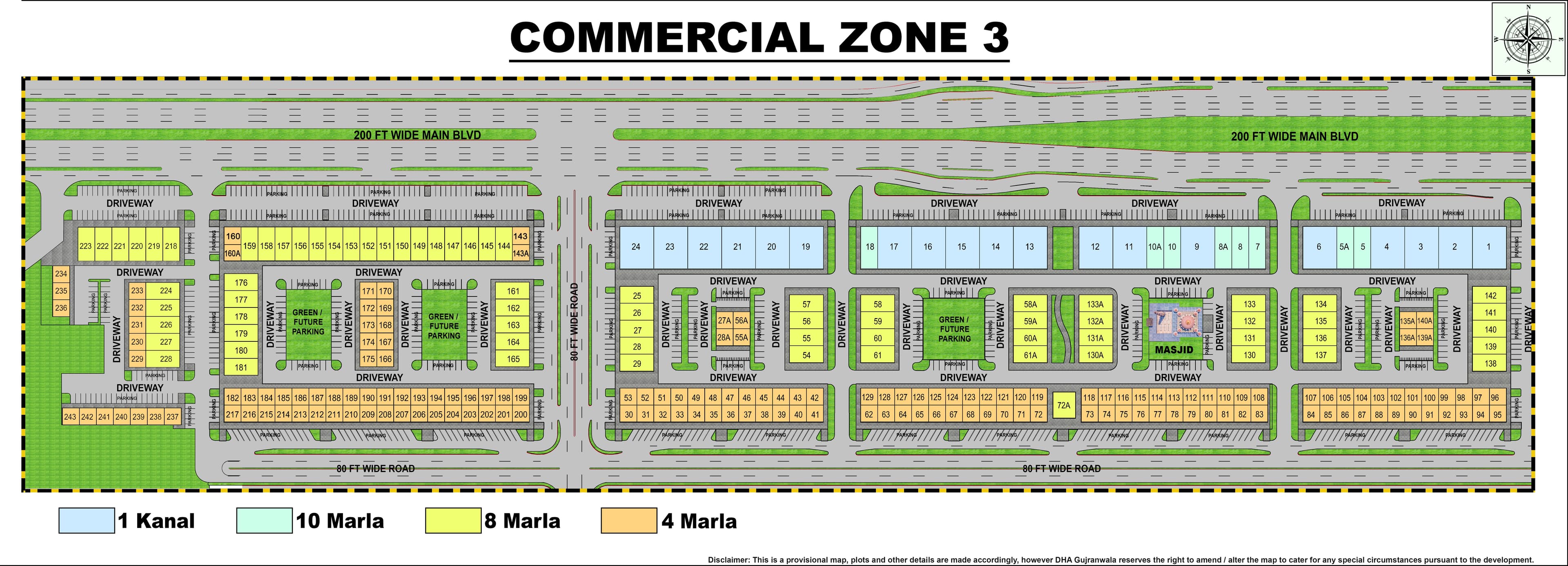 DHA Gujranwala Commercial Zone 3 (CZ-03) Map - Complete Guide for Investors