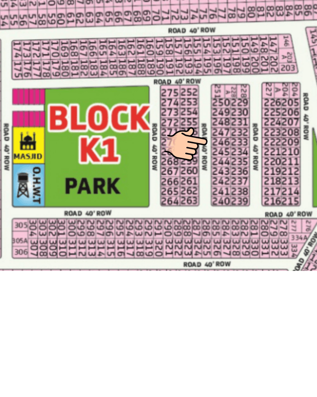 DHA Gujranwala Sector K-1 - 8 Marla Residential Plot No. 246 for Sale