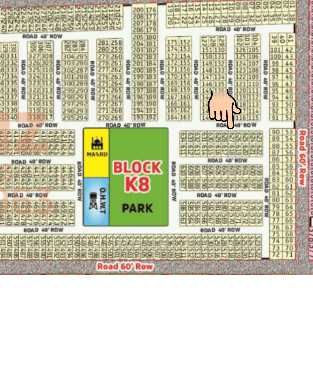 DHA Gujranwala – 5 Marla Residential Plot for Sale - Sector K-8, Plot No. 627