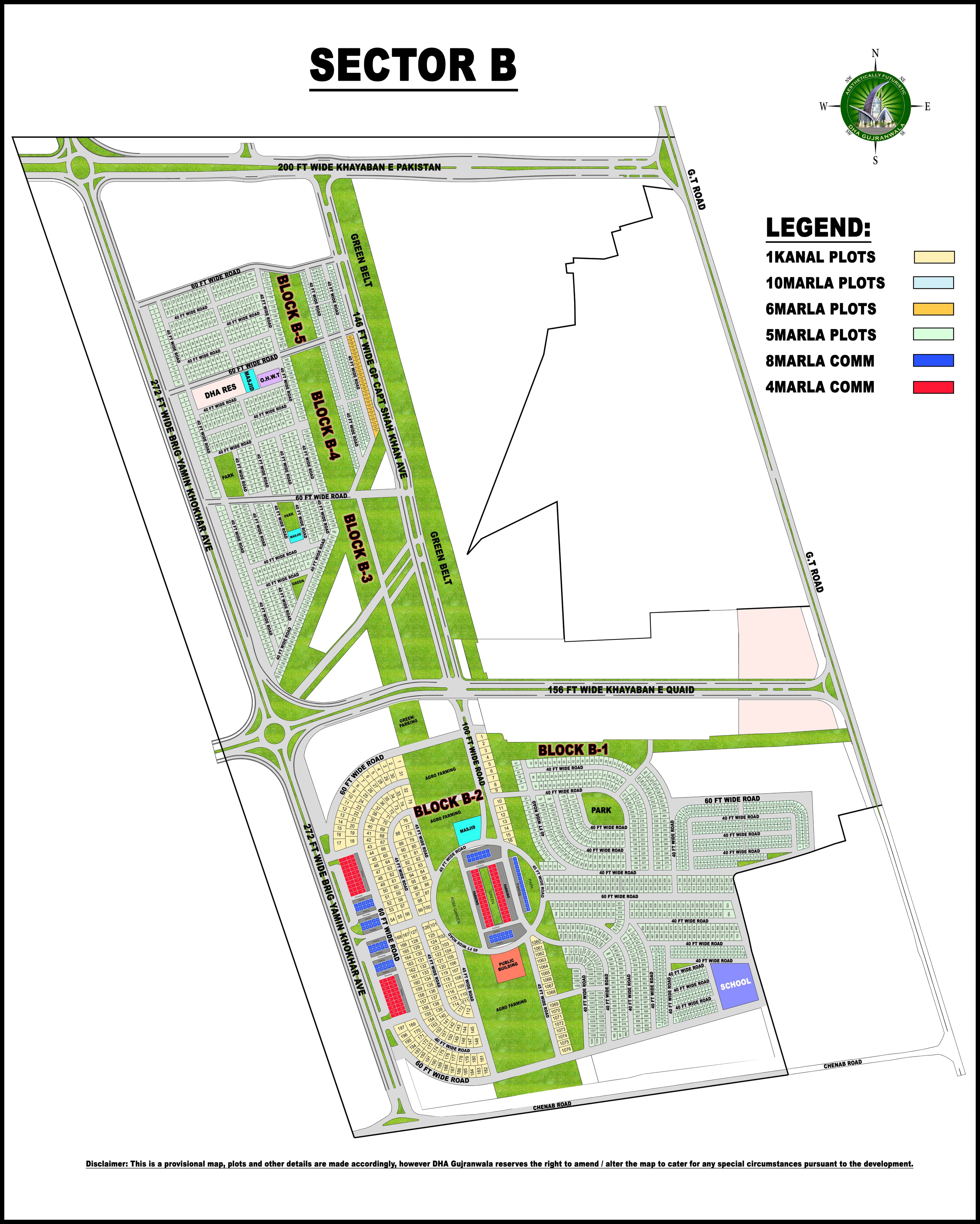 DHA Gujranwala Sector B Map: Complete Guide for Investors & Home Buyers