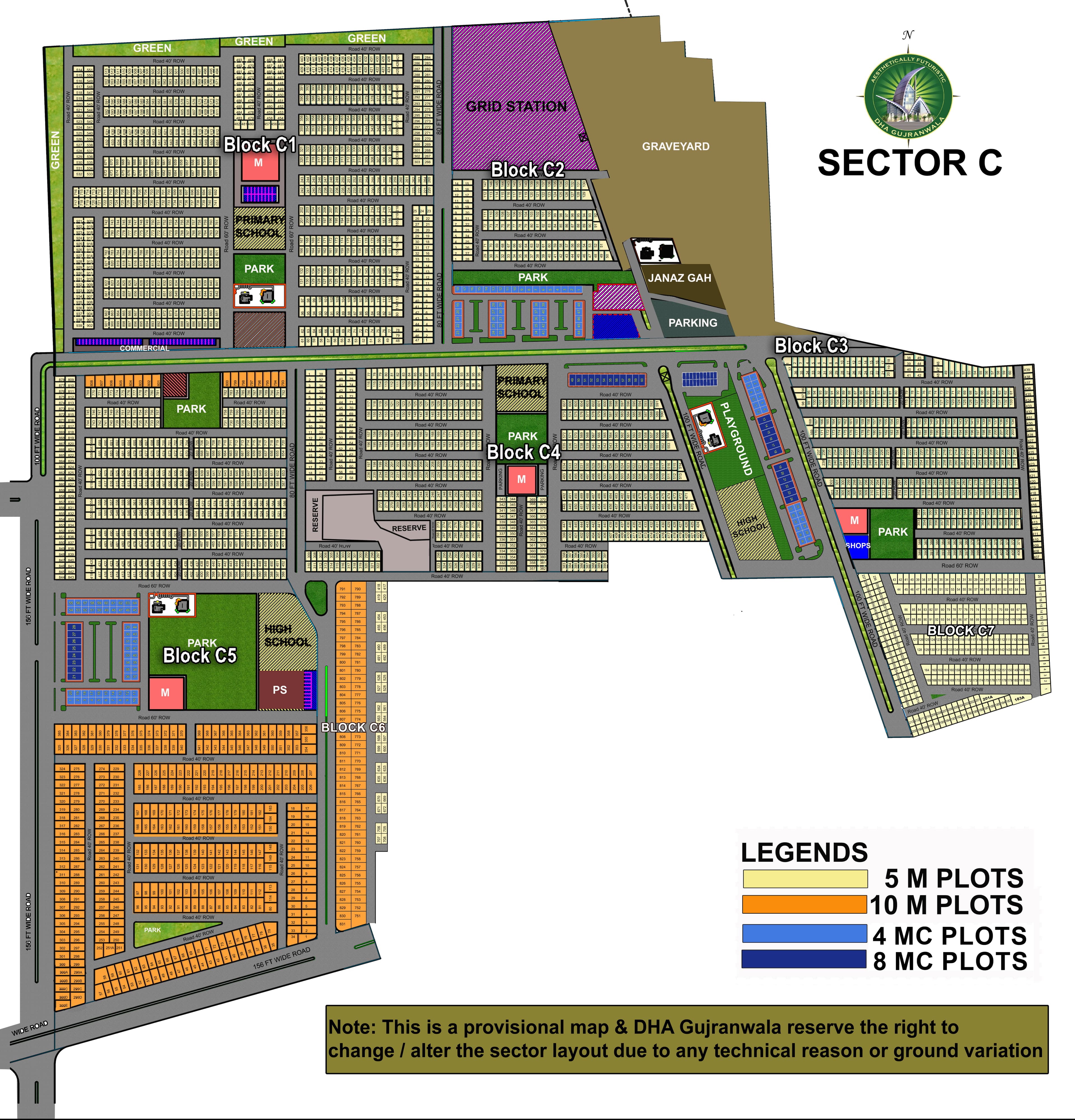 DHA Gujranwala Sector C Map: Complete Guide for Investors & Home Buyers