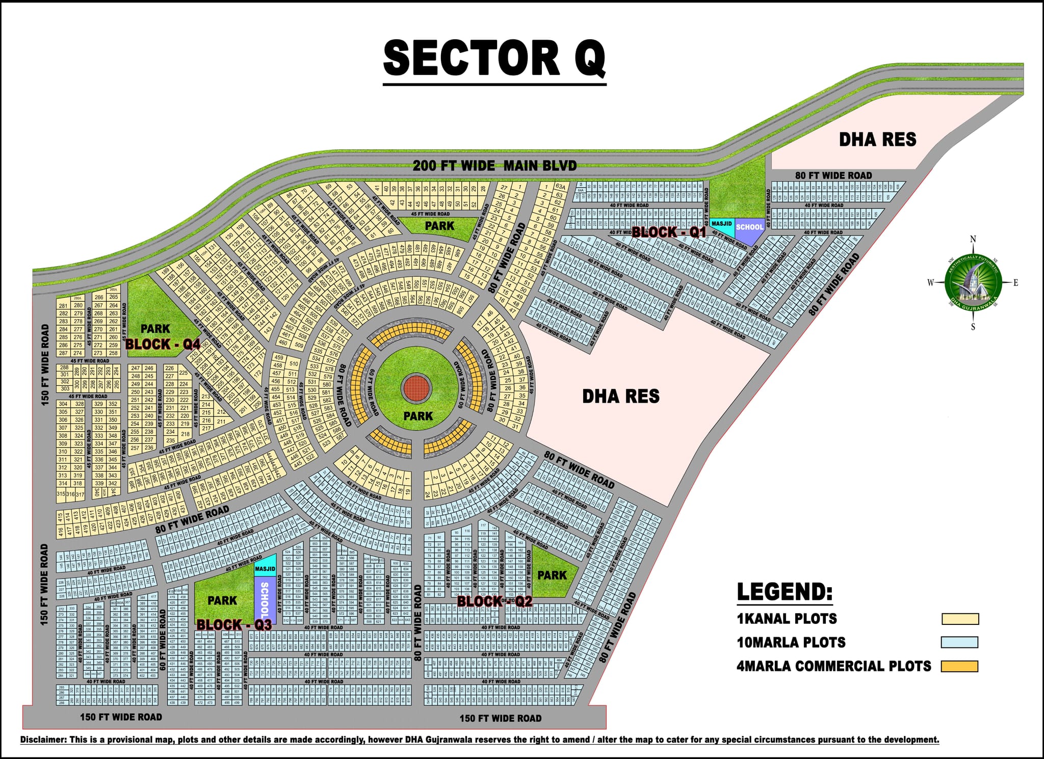 DHA Gujranwala Sector Q Map – Complete Guide for Investors & Home Buyers