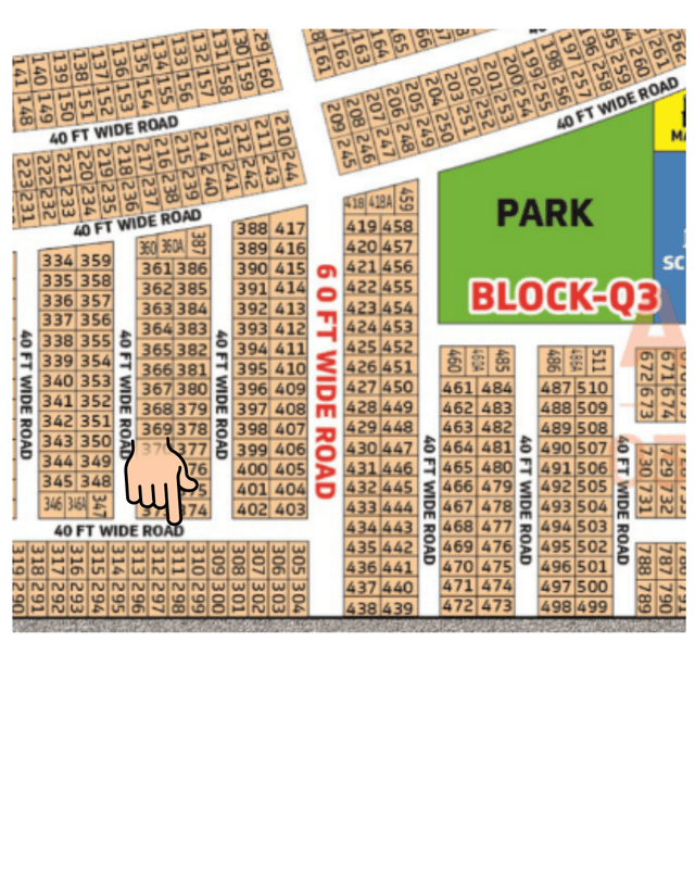 DHA Gujranwala – 10 Marla Residential Plot for Sale - Sector Q-3, Plot No. 311