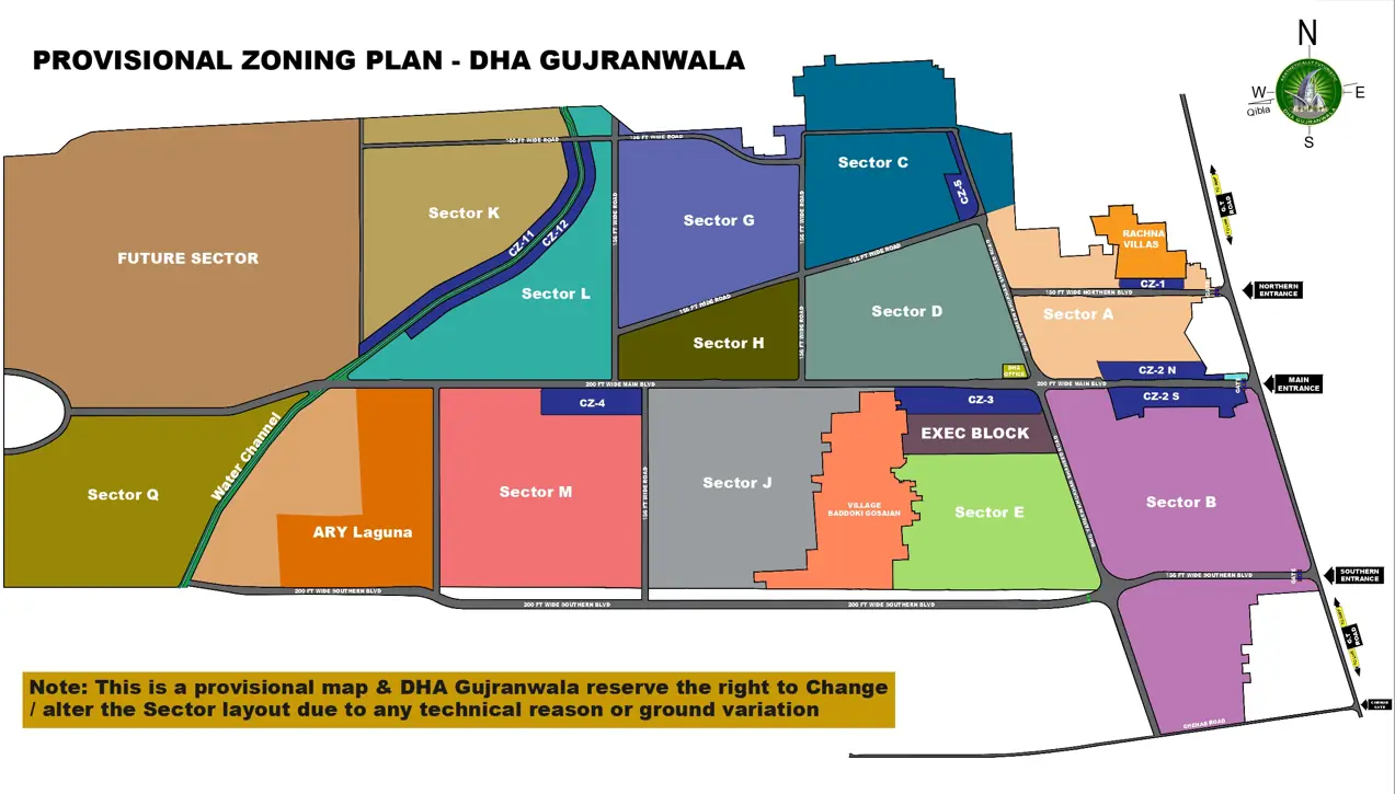 DHA Gujranwala Aerial View